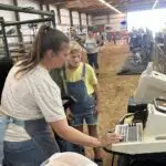 Grey Mixon with her steer Chip, her 2023 Henry County 4-H livestock project