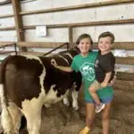 Grey Mixon with her steer Dion, her 2024 Henry County 4-H livestock project